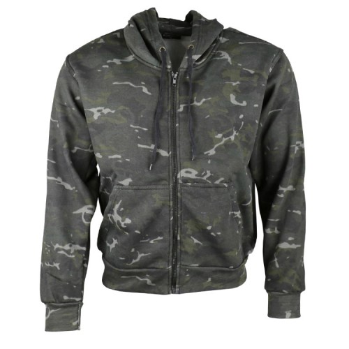 Kombat UK Hoodie (ATP Night), Manufactured by Kombat UK, this full zip hoodie is constructed out of a polycotton blend (50% cotton; 50% polyester) for superb comfort and great durability
